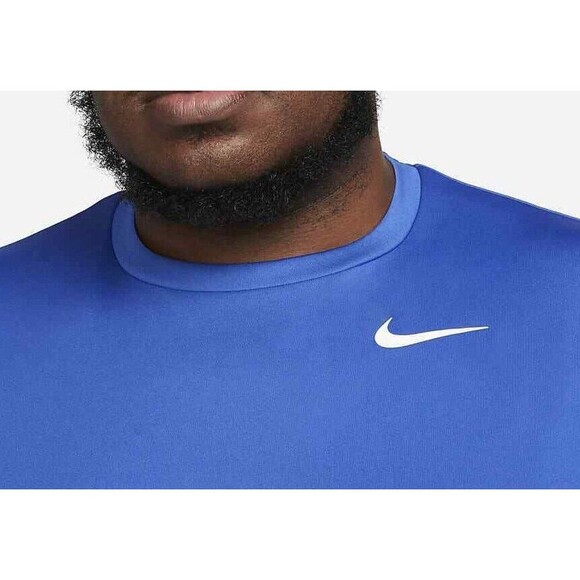 NWT NIKE MEN'S HYDROGUARD‎ Swim T-Shirt Royal Blue - Picture 2 of 4